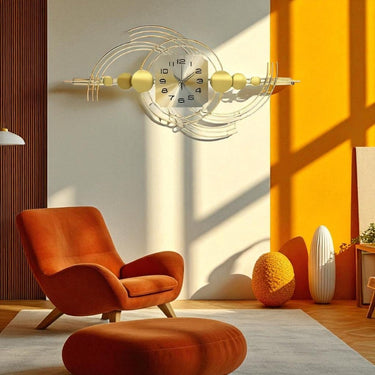 Contemporary Gold Fanned Wall Sculpture (Horizontal)